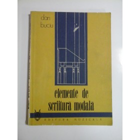 ELEMENTE DE SCRIITURA MODALA  -  DAN BUCIU 